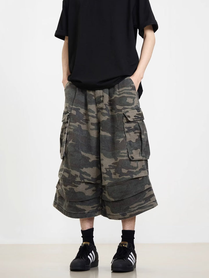 Herren Modische Cargoshorts mit weitem Schnitt Echoarchiv