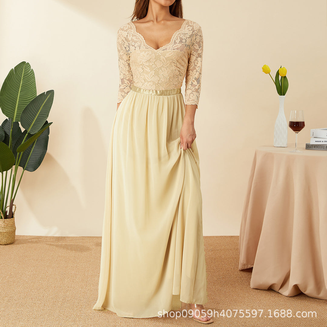 Damen elegantes Spitzenkleid Echo Archiv
