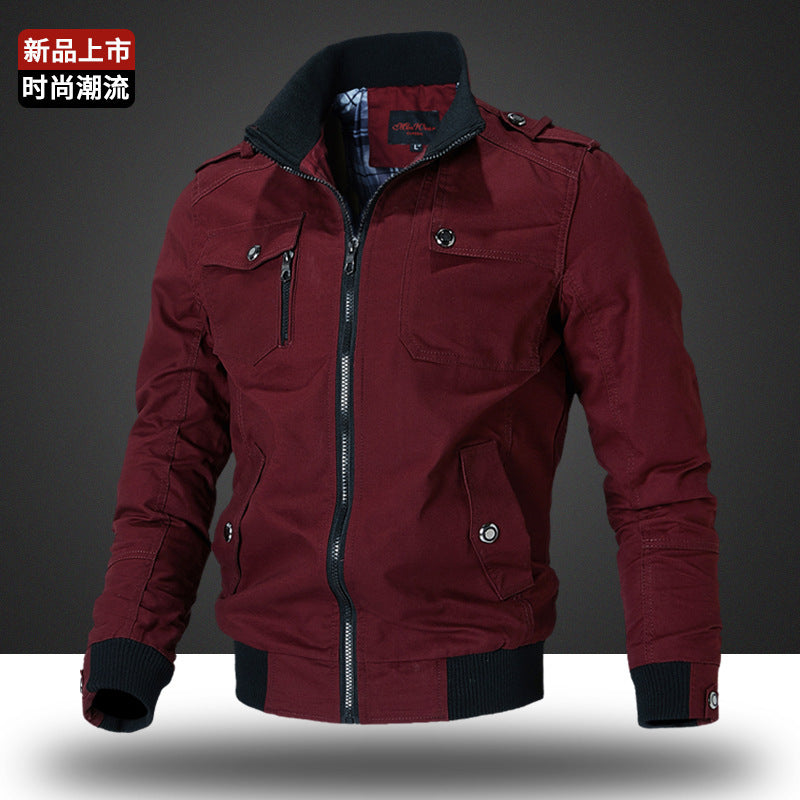 Herren nan robuste Canvas-Field-Bomberjacke Echo Archiv