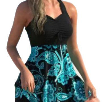 Damen Freizeit-Badeanzug mit floralem Design und schmeichelndem Schnitt Echo Archiv