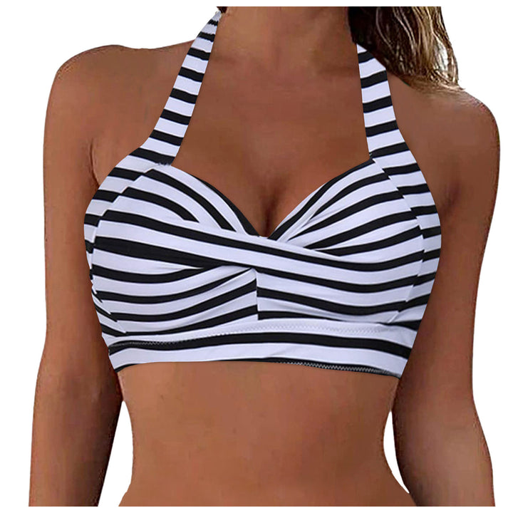 Damen Sportliches Bikinioberteil mit tiefem Ausschnitt und Halter-Design Echo Archiv
