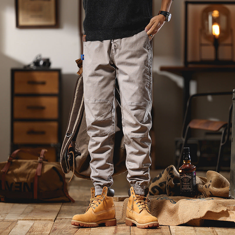Herren Cargo-Joggerhose mit Knieeinsatz, Multifachtaschen und elastischem Saum Echo Archiv