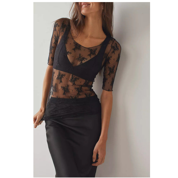 Damen Spitzenoberteil mit raffiniertem Transparenzdesign Echo Archiv