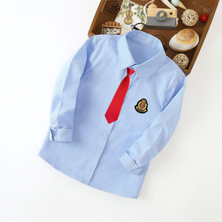 Damen klassisches Langarmhemd mit Wappen Echo Archiv