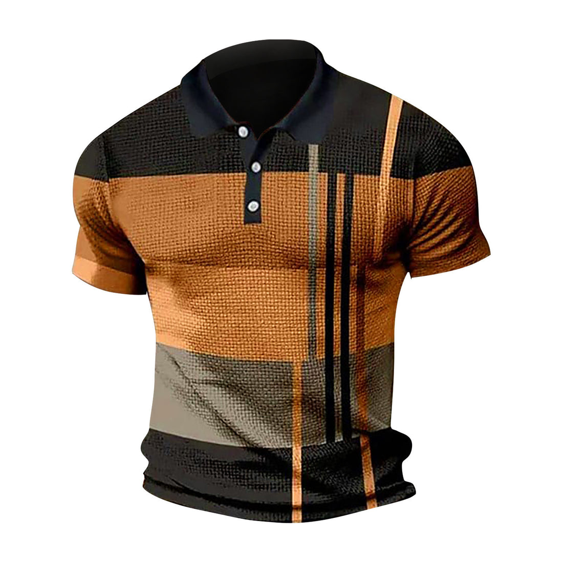 Herren Polohemd mit modernem Grafikdesign und atmungsaktiven Eigenschaften – Cavello
