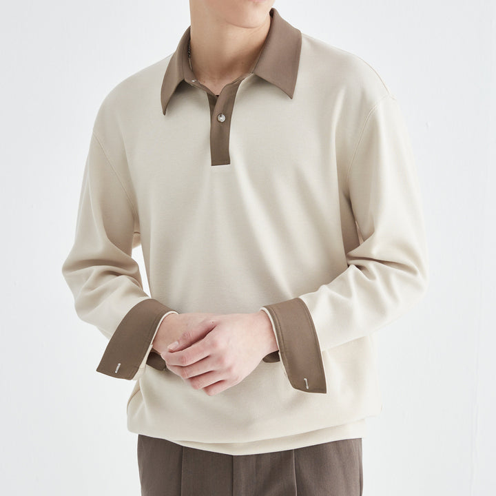 Herren elegantes Poloshirt mit modernem Kragen Echoarchiv