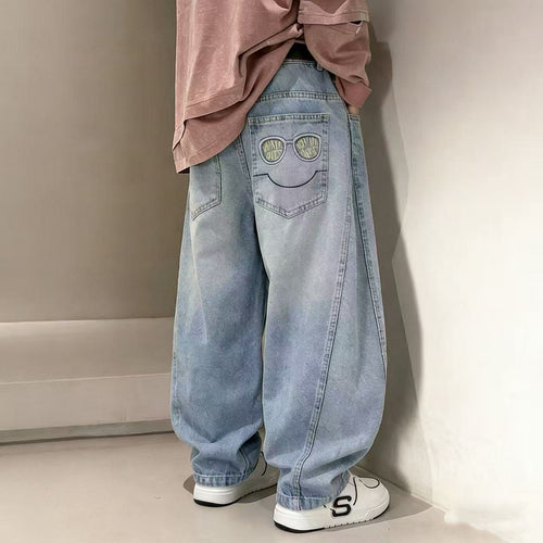 Herren weite Jeanshose mit lässigem Design Echo Archiv