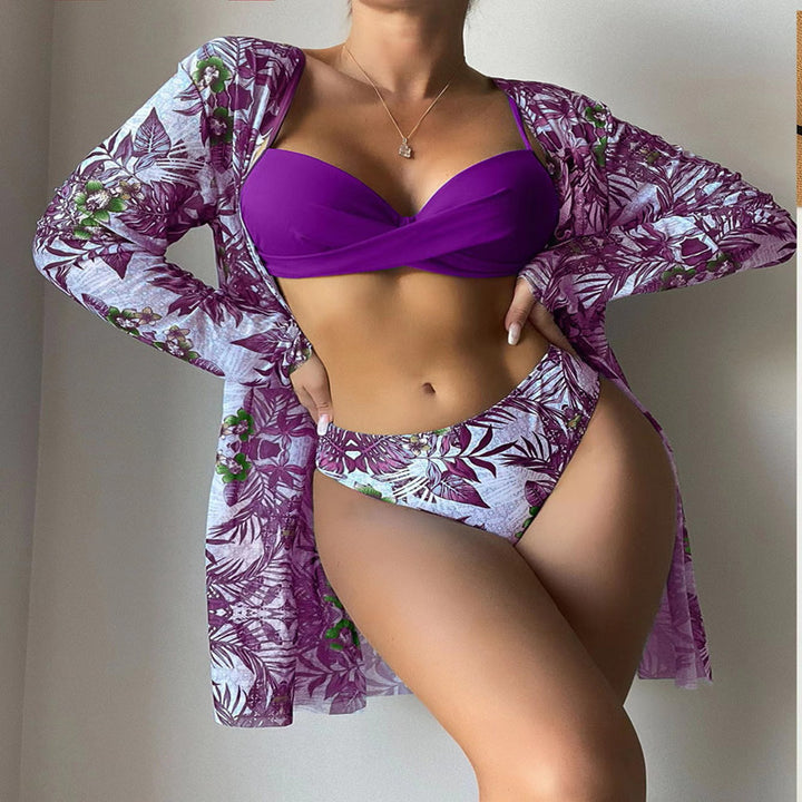 Damen Strandkimono mit floralem Muster Echo Archiv