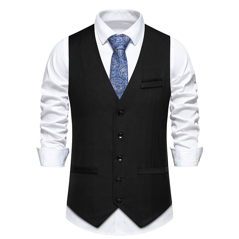 Herren elegante Anzugweste mit feiner Struktur und hochwertigem Material Echoarchiv