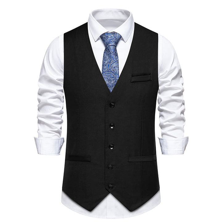 Herren elegante Anzugweste mit feiner Struktur und hochwertigem Material Echoarchiv