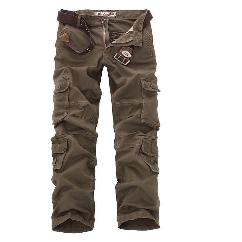 Herren Multifunktionale Cargo-Hose mit verstellbarem Bund und zahlreichen Taschen Echoarchiv