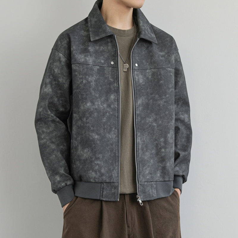 Herren Modische und bequeme Wildlederjacke Echoarchiv