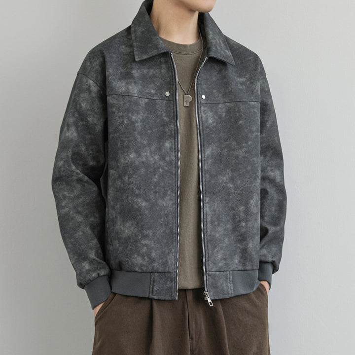 Herren Modische und bequeme Wildlederjacke Echoarchiv