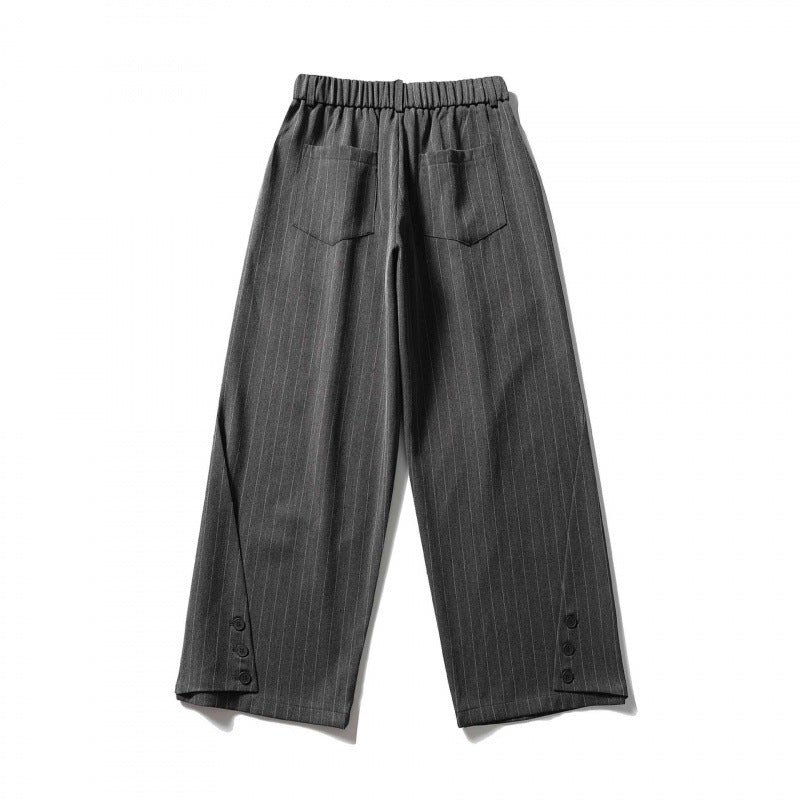 Damen Weite Bundfalten-Hose mit hohem Bund, verkürzter Culotte-Silhouette und elastischem Rückenteil Echo Archiv