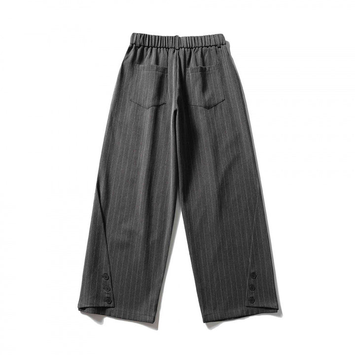 Damen Weite Bundfalten-Hose mit hohem Bund, verkürzter Culotte-Silhouette und elastischem Rückenteil Echo Archiv