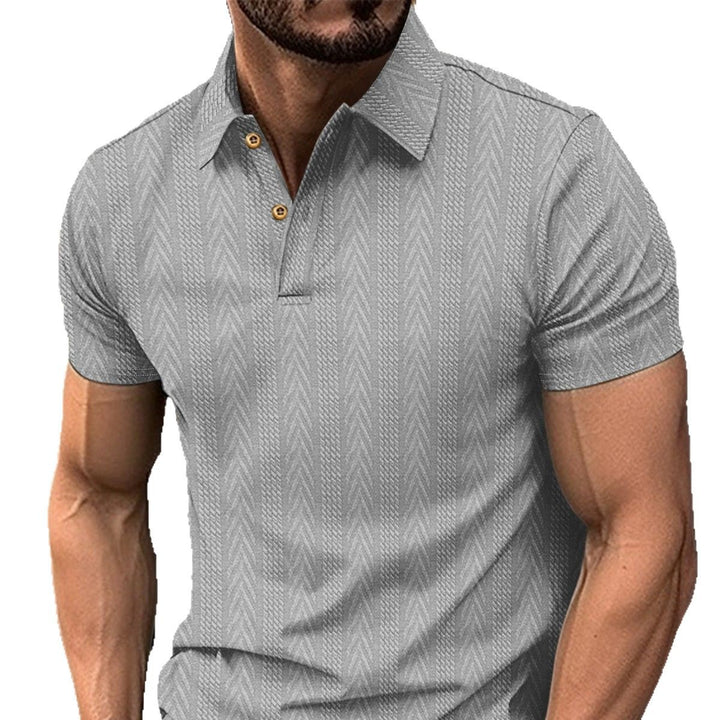 Herren Polo-Shirt mit strukturierter Oberfläche Echoarchiv
