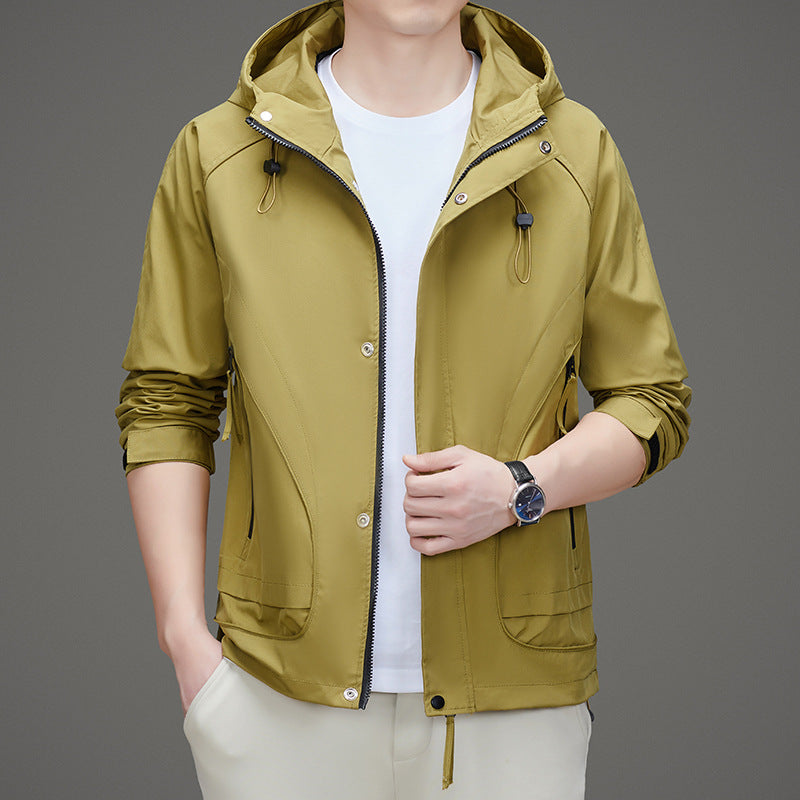Herren Sportliche Übergangsjacke mit praktischem Kapuzendesign Echoarchiv