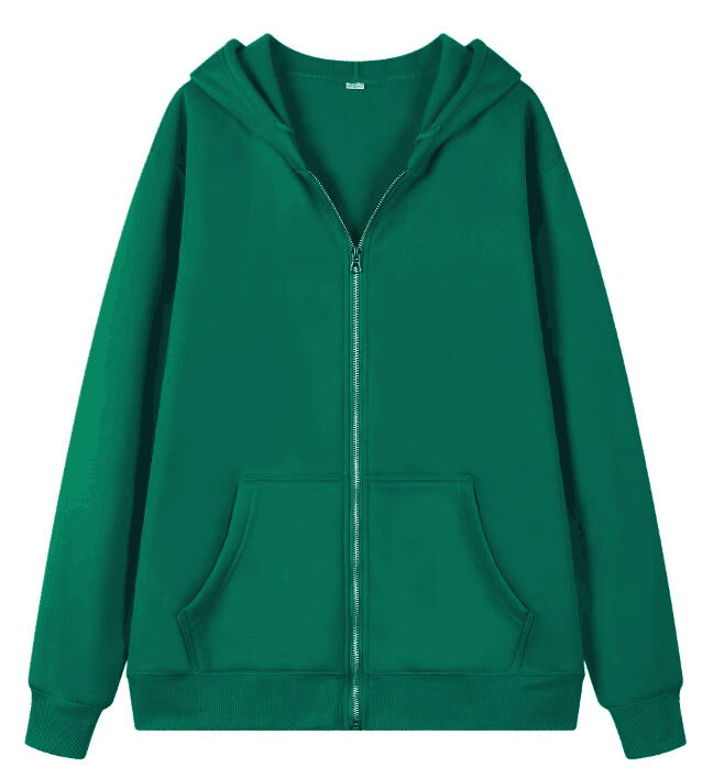 Damen Oversized Kapuzenjacke mit Reißverschluss – Célinea