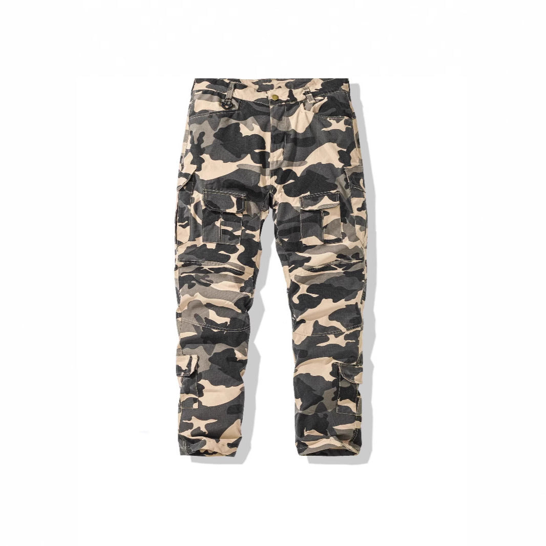 Herren Cargohose im Camouflage-Design mit vielseitigen Taschen Echoarchiv