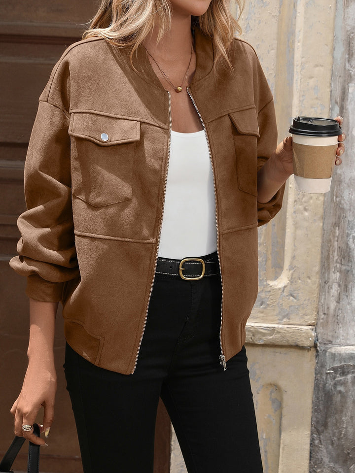 Damen Oversized Bomberjacke Echo Archiv