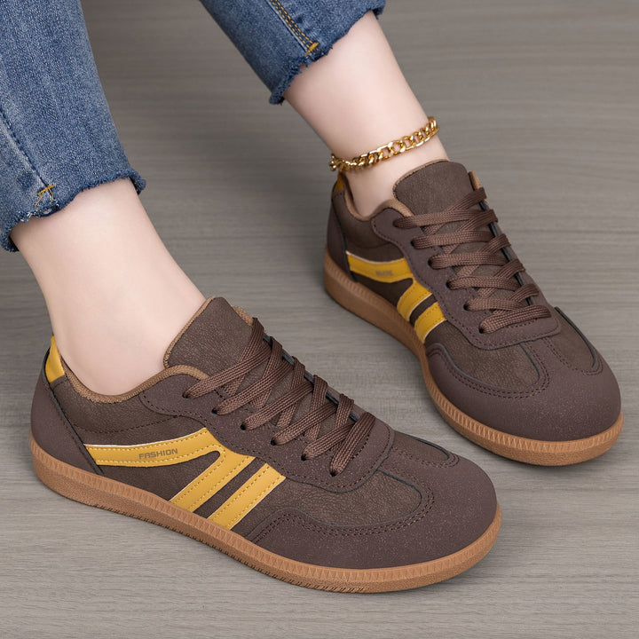 Damen nan retro-inspirierter Low-Top Sneaker mit Velours- und Synthetikbesatz Echo Archiv