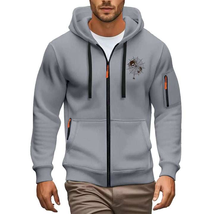 Herren Hochwertiger Zip-Hoodie Echoarchiv