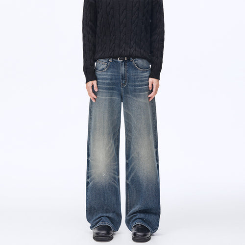 Herren Weite Vintage-Jeans im Palazzoschnitt mit Used-Finish Echo Archiv
