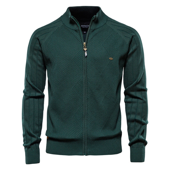 Herren Strickjacke mit Stehkragen Echoarchiv