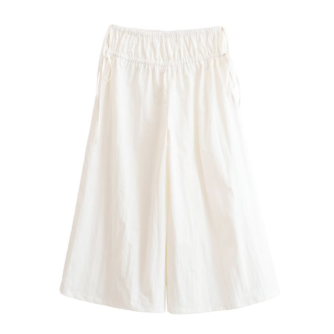 Damen weite Culotte mit elastischem Bund und verstellbarem Bindeband Echo Archiv