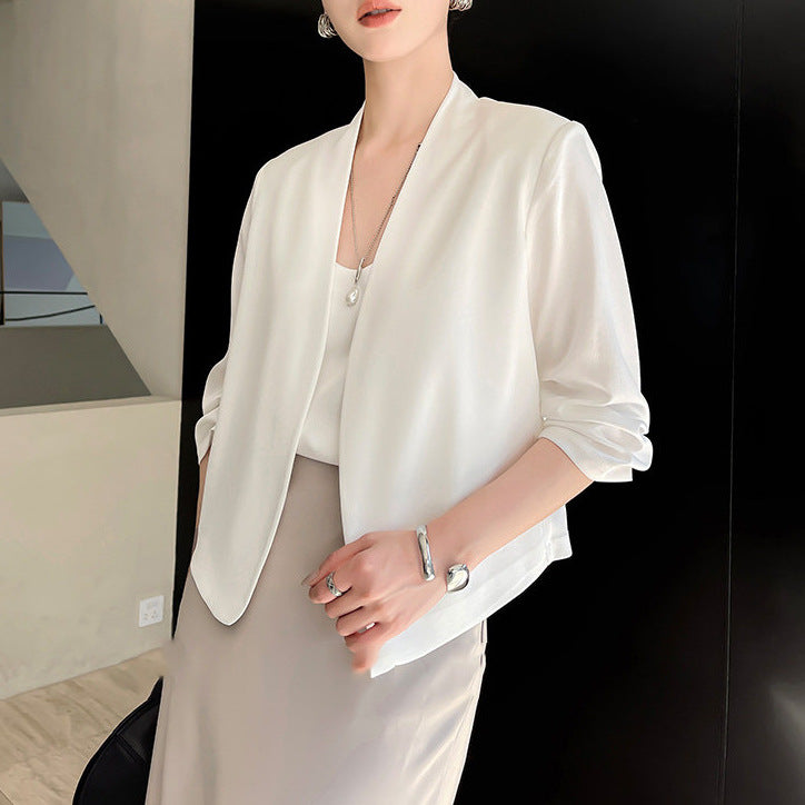 Damen Elegante und fließende Midirock Echoarchiv