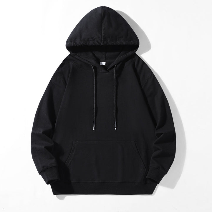 Unisex Oversize Kapuzenpullover aus schwerem Baumwollfleece mit Kängurutasche und verstellbarem Tunnelzug Echo Archiv