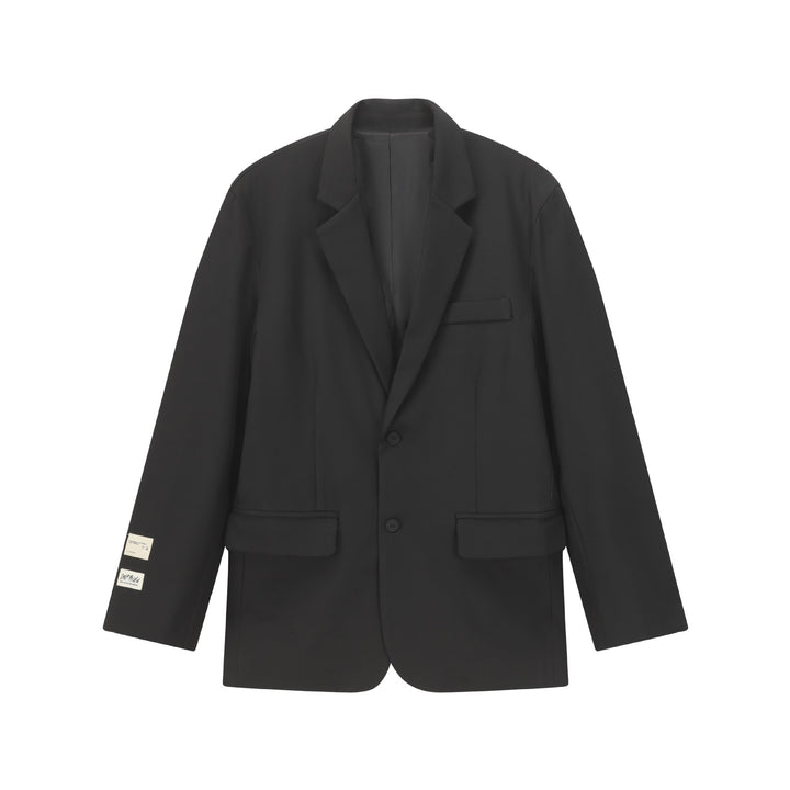 Damen Oversize Blazer mit Reverskragen, Zweiknopfleiste und Pattentaschen Echoarchiv
