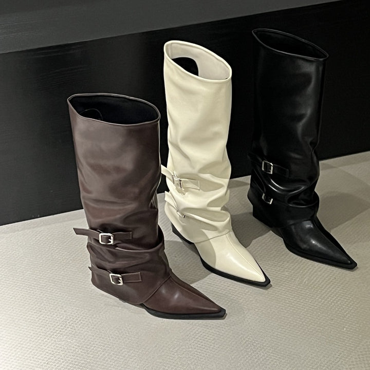 Damen Elegante und vielseitige Overkneestiefel Echo Archiv