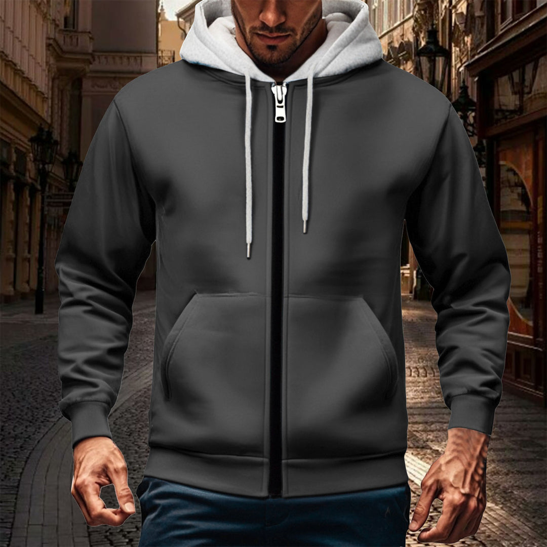 Herren Kapuzenjacke mit doppellagigem Material Echoarchiv