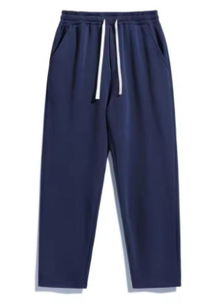 Unisex lässige Straight‑Leg Jogginghose mit elastischem Komfortbund, kontrastierendem Kordelzug und seitlichen Eingrifftaschen – Sorevano