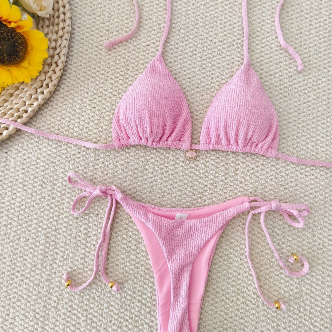 Damen Triangel-Bikini-Set mit raffinierten Schnürdetails Echo Archiv