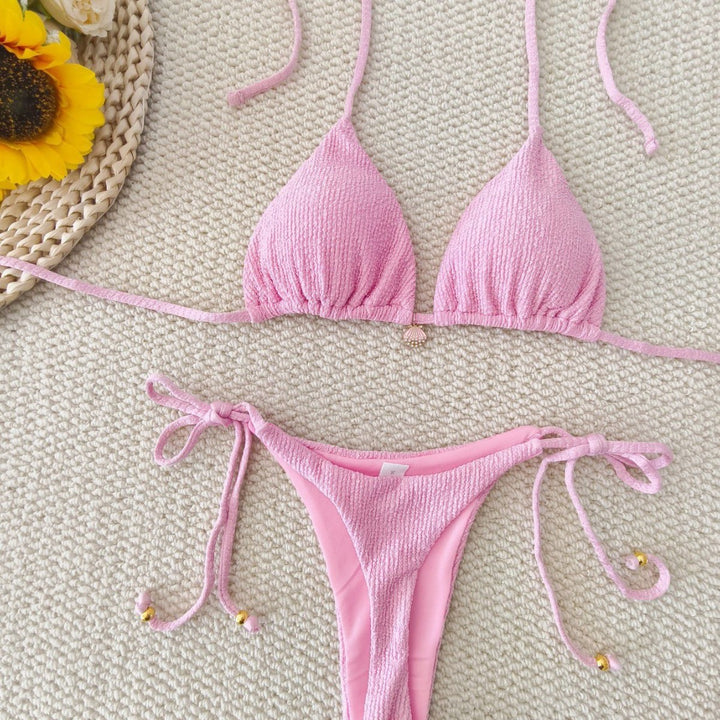 Damen Triangel-Bikini-Set mit raffinierten Schnürdetails Echo Archiv