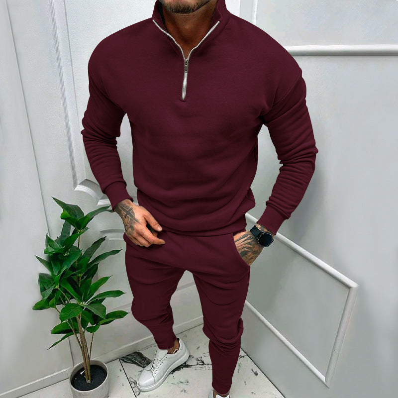 Herren Sportlicher Pullover mit Stehkragen Echoarchiv