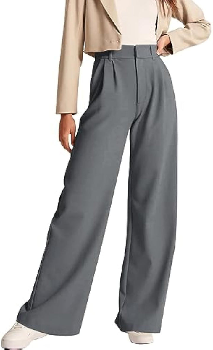 Damen Elegante, hoch taillierte Stoffhose Echo Archiv