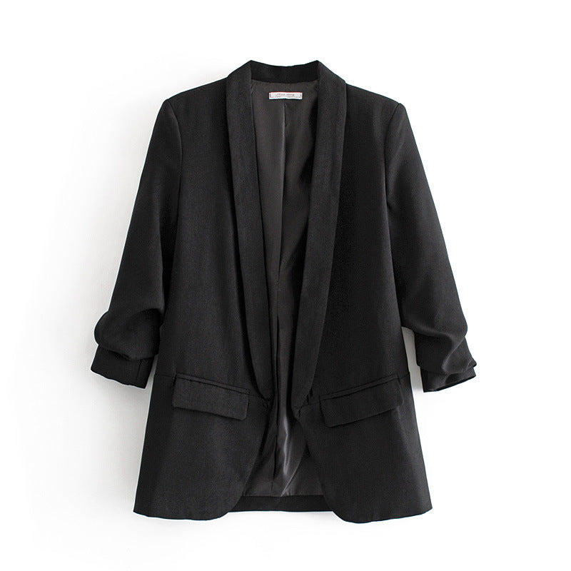 Damen nan taillierter Blazer mit Schalkragen und dreiviertelärmeln Echo Archiv