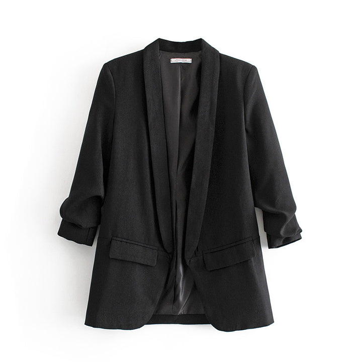 Damen nan taillierter Blazer mit Schalkragen und dreiviertelärmeln Echo Archiv