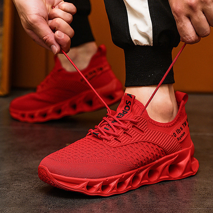 Unisex Performance-Sneaker mit innovativer gelochter Luftsohle und gestricktem Obermaterial – Norré
