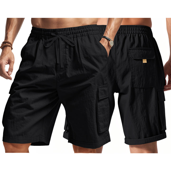 Herren strapazierfähige Cargo-Shorts mit elastischem Bund und praktischen Seitentaschen Echoarchiv