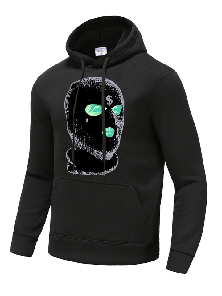 Herren Kapuzenpullover mit ausgefallenem Grafikdruck Echoarchiv