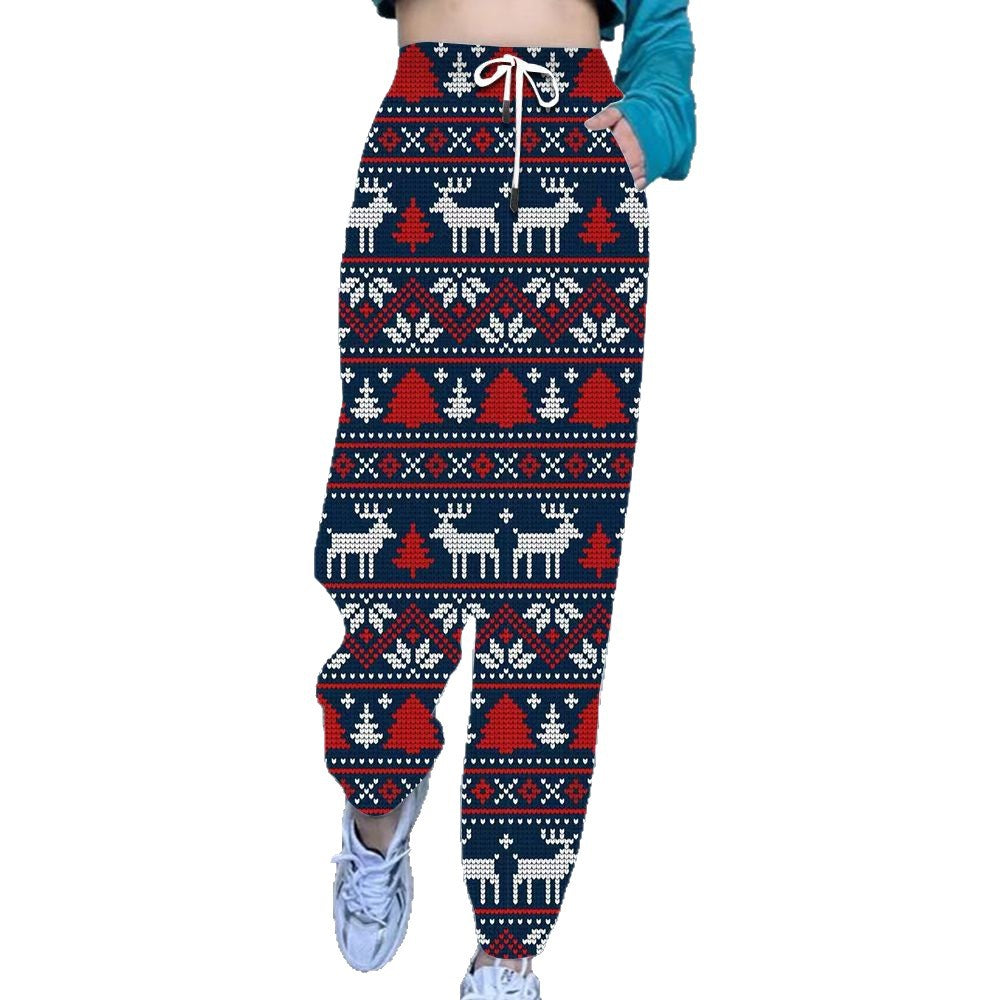Damen Gemusterte Freizeithose Echoarchiv