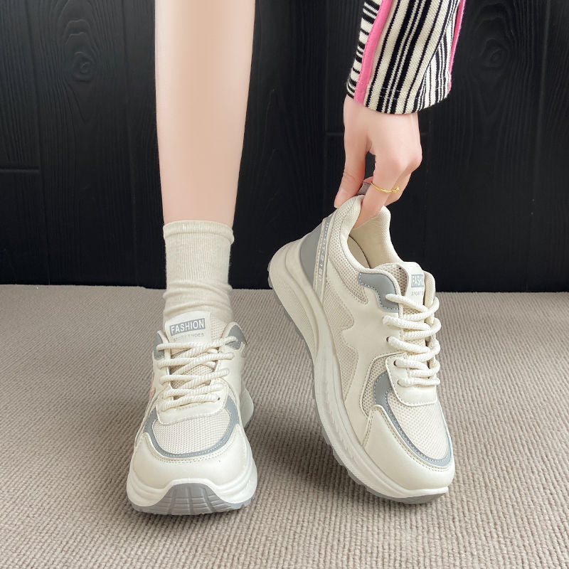 Damen Volumen‑Sneaker im Retro‑Chunky‑Design mit atmungsaktivem Mesh – Névara