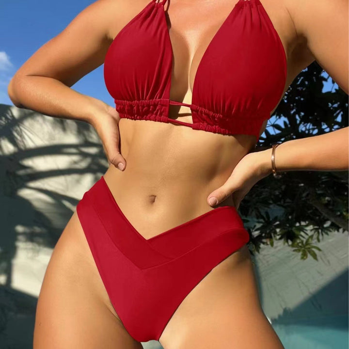 Damen Triangel-Bikini mit hochgeschnittenem Höschen Echo Archiv