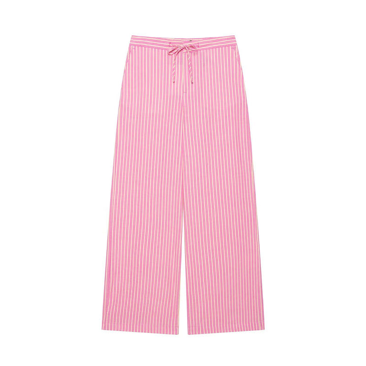Damen Weite Palazzo‑Hose mit hohem Bund und Tunnelzug Echo Archiv