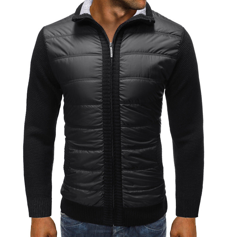 Herren Modern gesteppte Strickjacke Echoarchiv