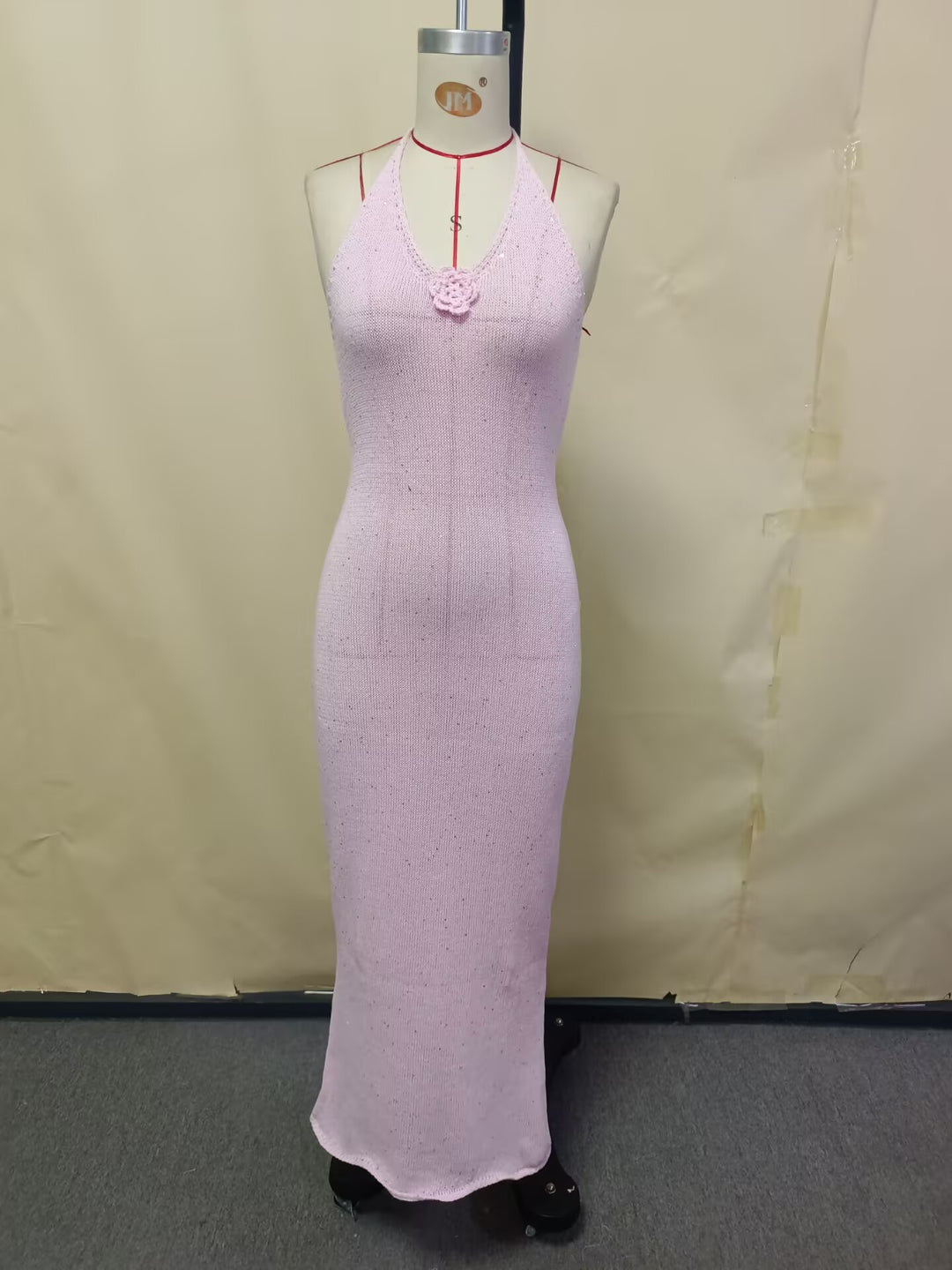 Damen figurbetontes Maxikleid mit raffiniertem Rückenausschnitt Echo Archiv